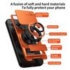 For Xiaomi 15T Magnetic Case Ring Holder Foldable Kickstand TPU PC Phone Cover with Camera Lens Slider