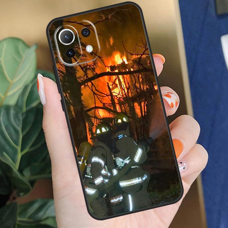 Чехол для телефона Firefighter Heroes Fireman для Xiaomi 15 14 Ultra 13T 14T 15T Pro 17 Pro Max POCO X7 X5 X6 F5 F6 F7 F8 Pro
