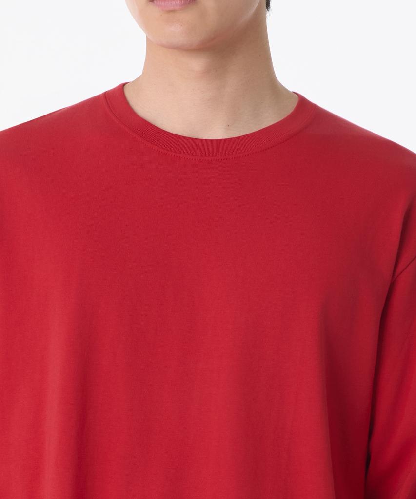MUSINSA STANDARD Basic Long Sleeve T-Shirt [Red]