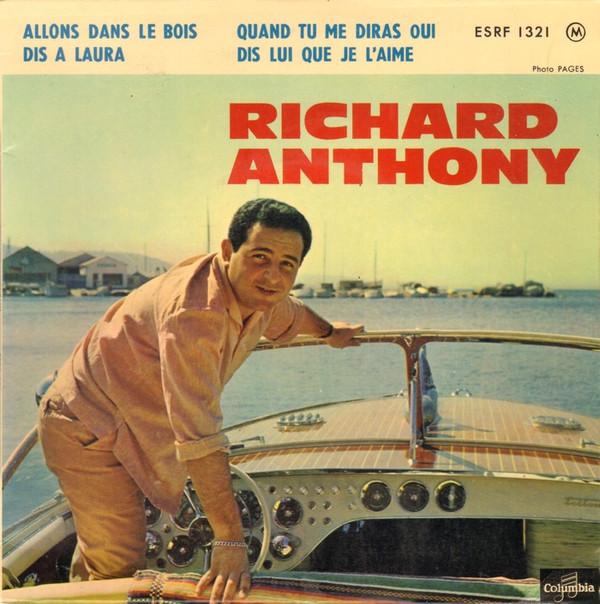 7-дюймовая пластинка RICHARD ANTHONY Allons Dans Le Bois ESRF1321 Columbia 1961 Франция Поп Б/у