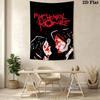My Chemical Romance Anime Pattern Home Decor Tapestry, Wall Hanging, Decorative RV Wall Cloth.ZGT0914390