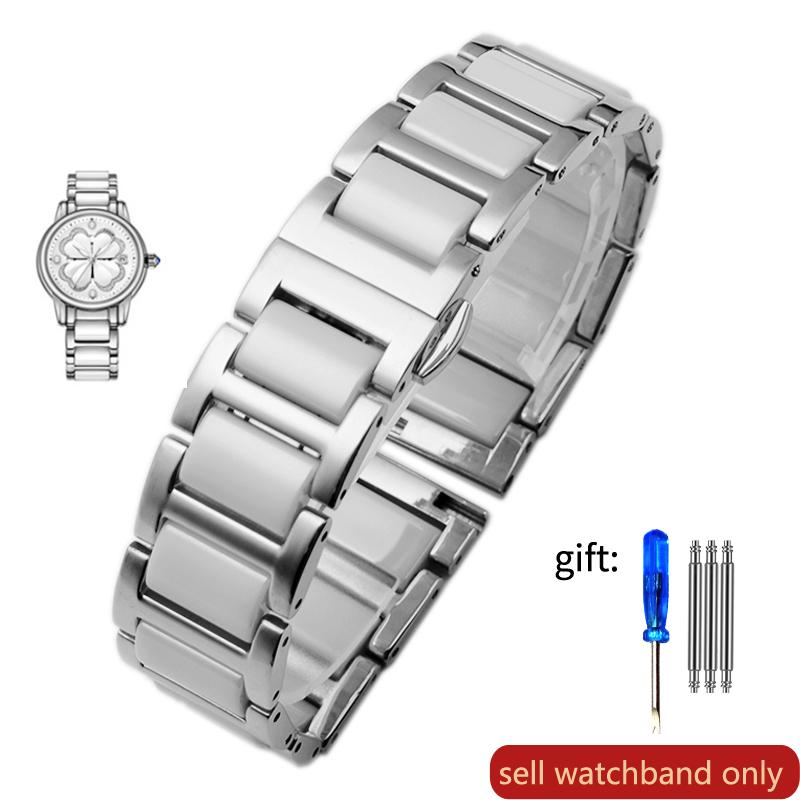 Высококачественный керамический ремешок для часов Rossini Guess Ebo Watch King Браслет из нержавеющей стали 16 18 мм