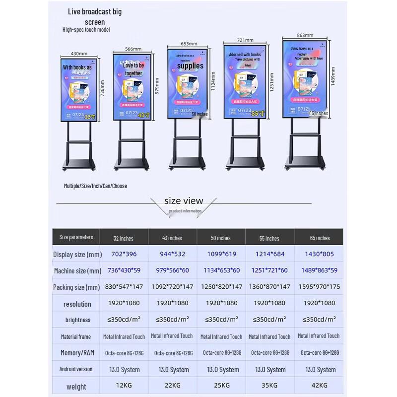Jiashiying Professional Live Streaming Interactive Touch Display