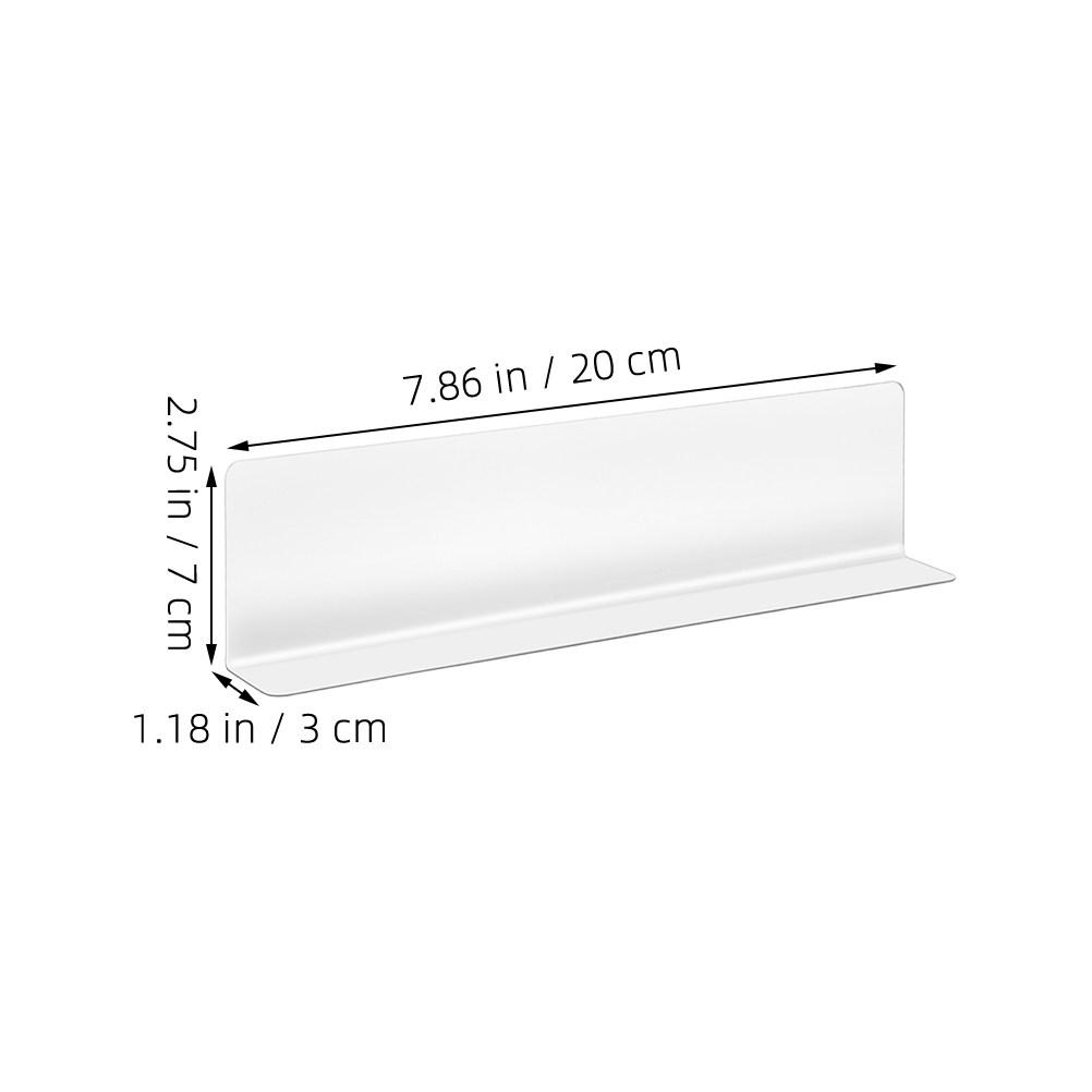 10Pcs L Shaped Clear PVC Shelf Separators for Supermarket Retail Closet Cabinet Shelf Organization Transparent Quick Access