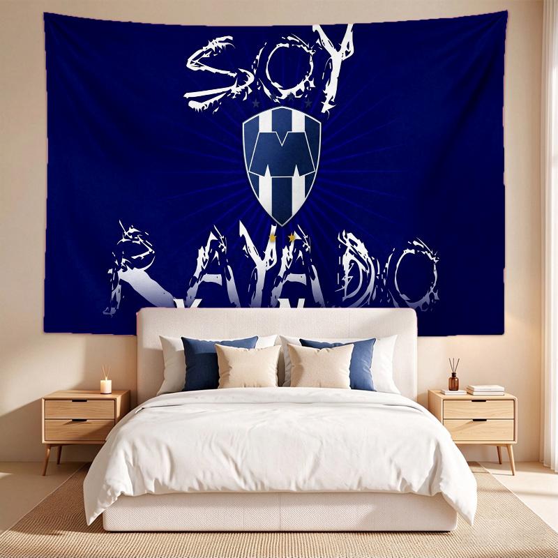 Club De Fútbol Monterrey (1) Custom Name Tapestry Wall Hanging Tapestry Wall Art Decor for Bedroom Living Room