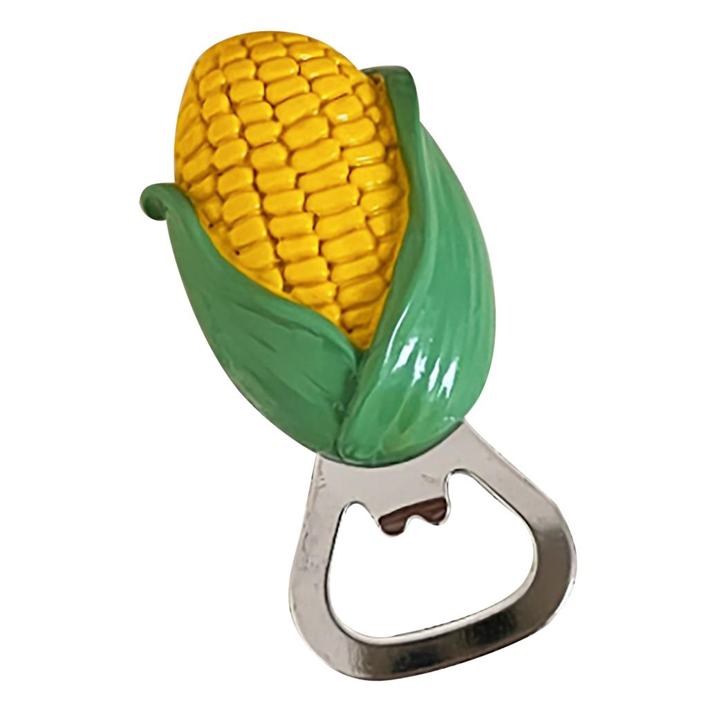 Cartoon Bottle Opener Magnetic Refrigerator Bottle Opener Fridge Magnet Beer Opener Decoration Kitchen Gadgets Bar Accessories Corn