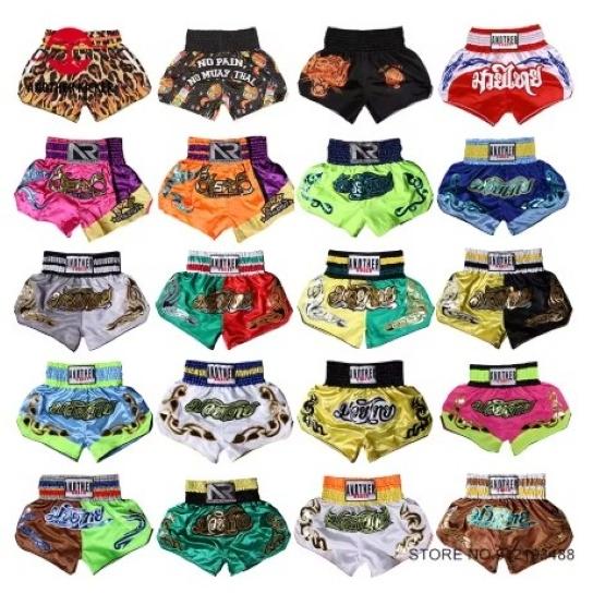 Шорты Tiger Muay Thai Кикбоксинг Бокс ММА UFC Боевые искусства Унисекс Мужские Женские Быстросохнущие с принтом Эластичные с высокой посадкой Полиэстер Тренировочные