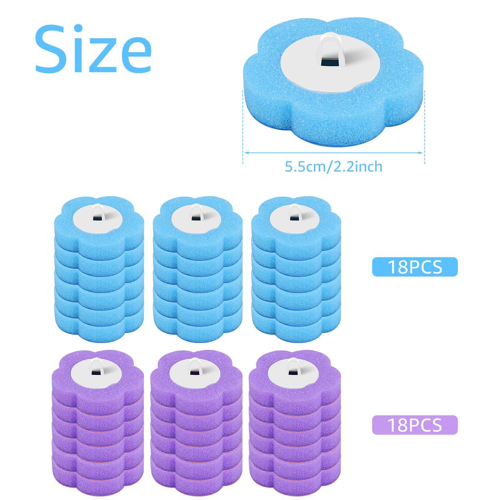 30/36 шт. Туалетная щетка Одноразовая сменная головка Набор для чистки Длинная ручка Настенный Набор инструментов для чистки унитаза Аксессуары для унитаза