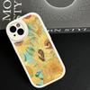 Кожаный чехол для телефона с изображением Винсента Ван Гога для iPhone 16 15 14 13 12 11 Pro Max Plus Ударопрочный чехол