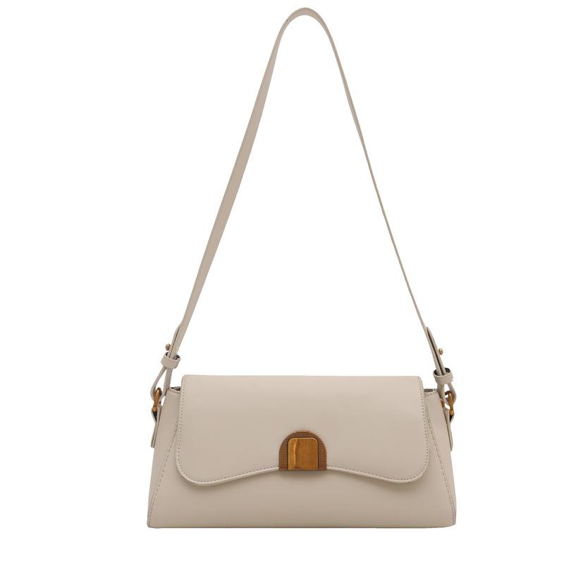 French Niche High-end Bag Women's 2025 New Fashion Retro Shoulder Underarm Bag Versatile Messenger Baguette Bag