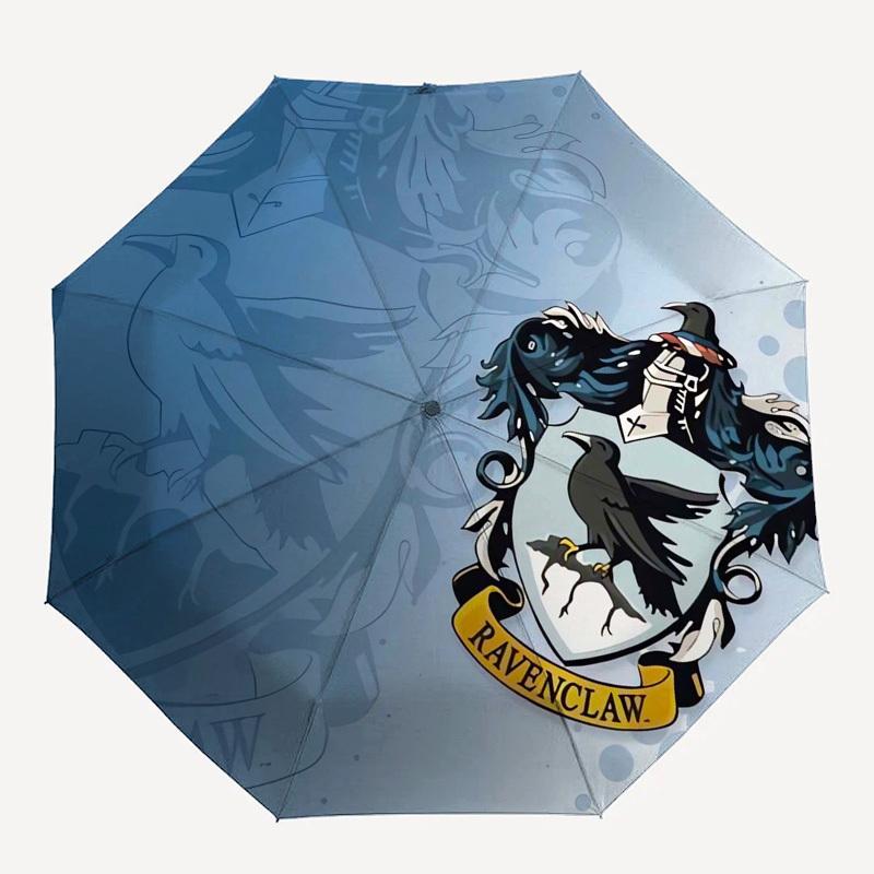 1pc Ravenclaw Crest Umbrella with Plastic Handle,Cartoon Pattern,Suitable for All Seasons Multi-functional Umbrella484