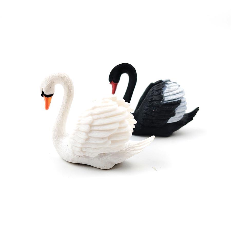 2pcs/set Swan Decor Ornaments Set - Perfect for Aquarium Landscaping, Fountain Accents | Valentine's Day Gift for Home & Garden Decor