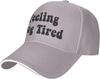 Feeling Dog Tired Paw Print Baseball Cap Polyester Adjustable Outdoor Sports Hat for Adults
