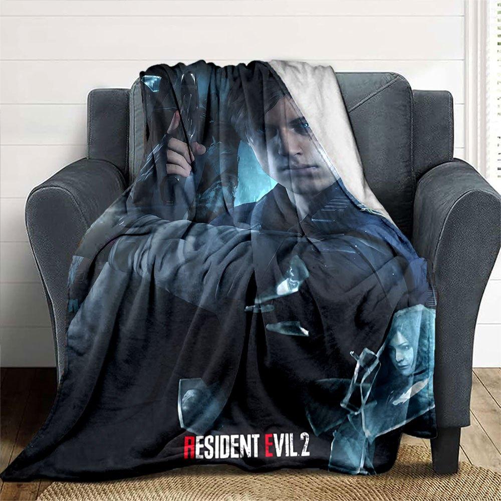 1 шт. Плед Resident Evil 14 Мягкий Теплый Плед для Дома, Офиса, Путешествий Все Сезоны Уютное Постельное Белье Подарок, Уютный Офисный Аксессуар
