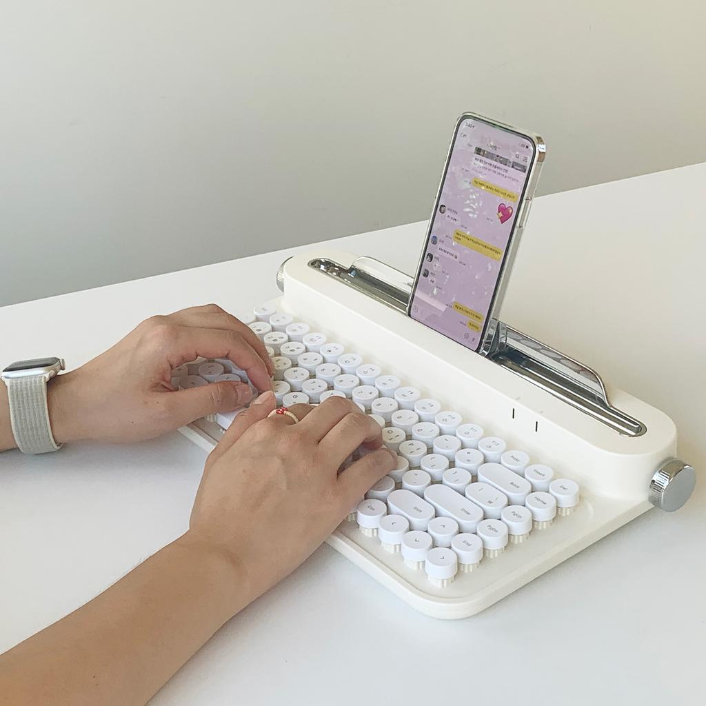 83 клавиши, беспроводная Bluetooth-клавиатура, мультимедийная, широкая совместимость, простая в использовании, для ПК, ноутбука, планшета, для Windows