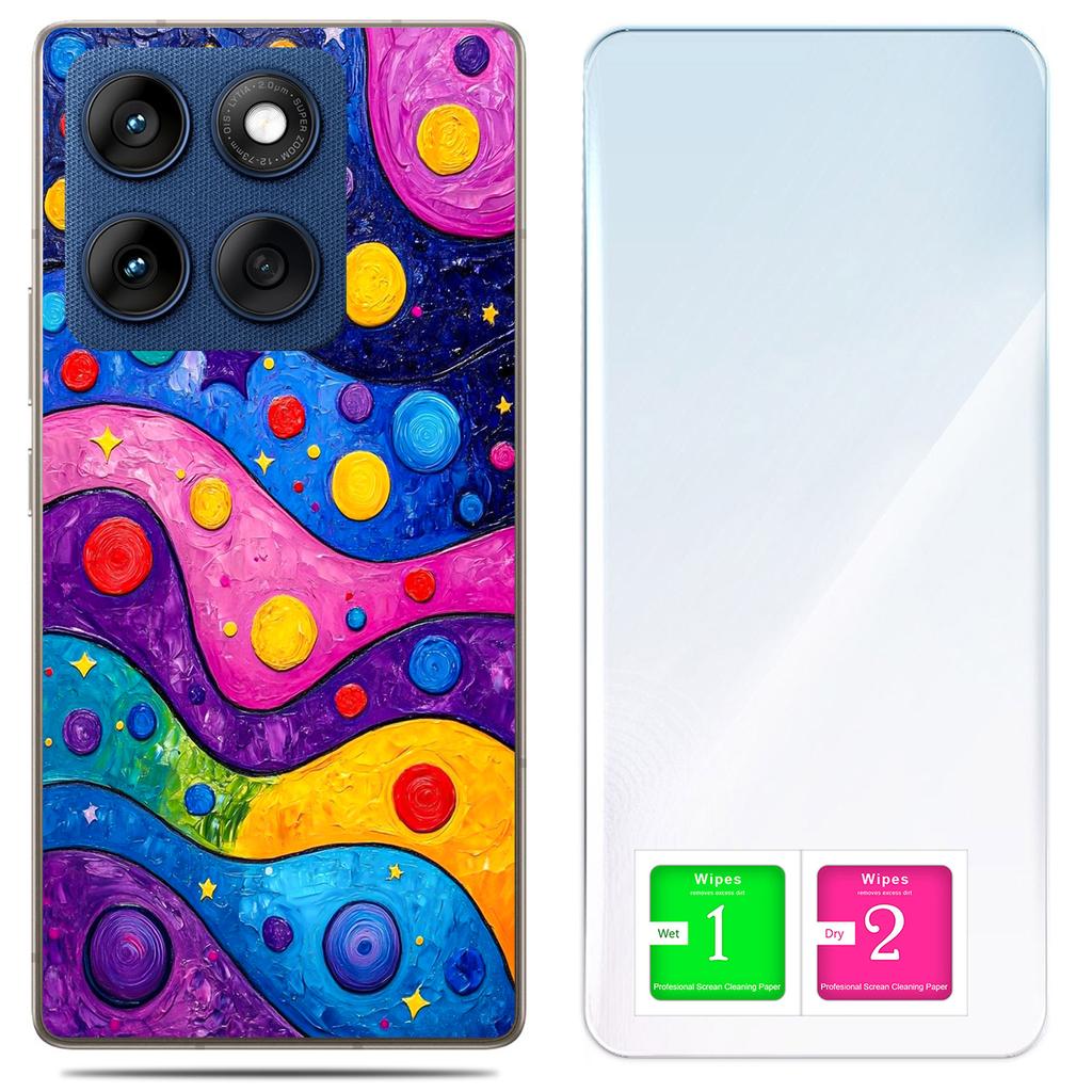 Etui Do Motorola Edge 60 Fusion / Edge 60 Foto Case Plecki Fale + Szkło