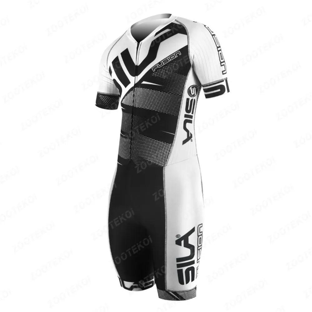 Мужская велосипедная майка Sila Спортивный костюм для триатлона Tri Suit Ciclismo Роликовые коньки Speed Skating Костюм Летний Велосипед MTB Командная гоночная одежда