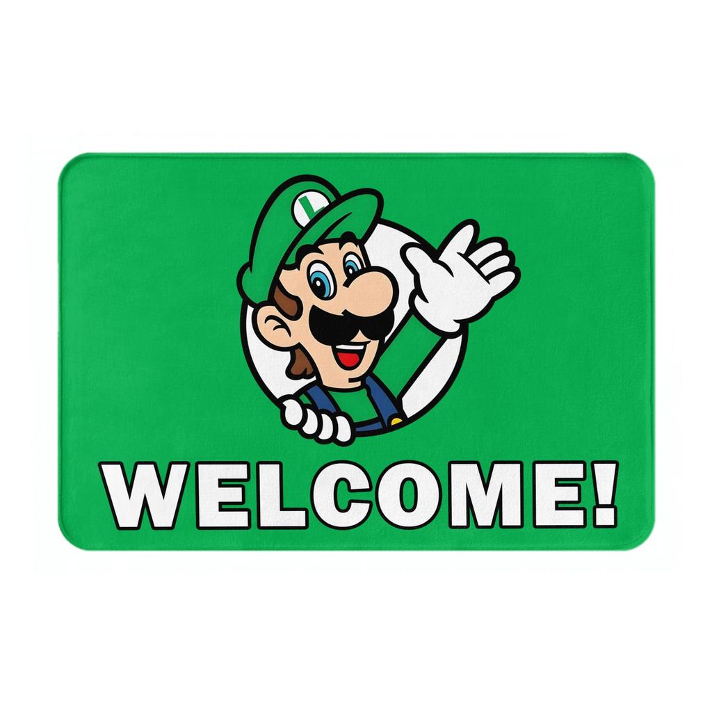 Cartoon Super Mushroom Marios Door Floor Kitchen Bath Mats Anti-Slip Indoor  Doormat Living Room Entrance Rug Carpet Footpad