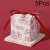 5pc Elegant Fresh Flowers Candy Box Biscuit Storage Party Supplies Gift Wrapping Favors Decor Paper