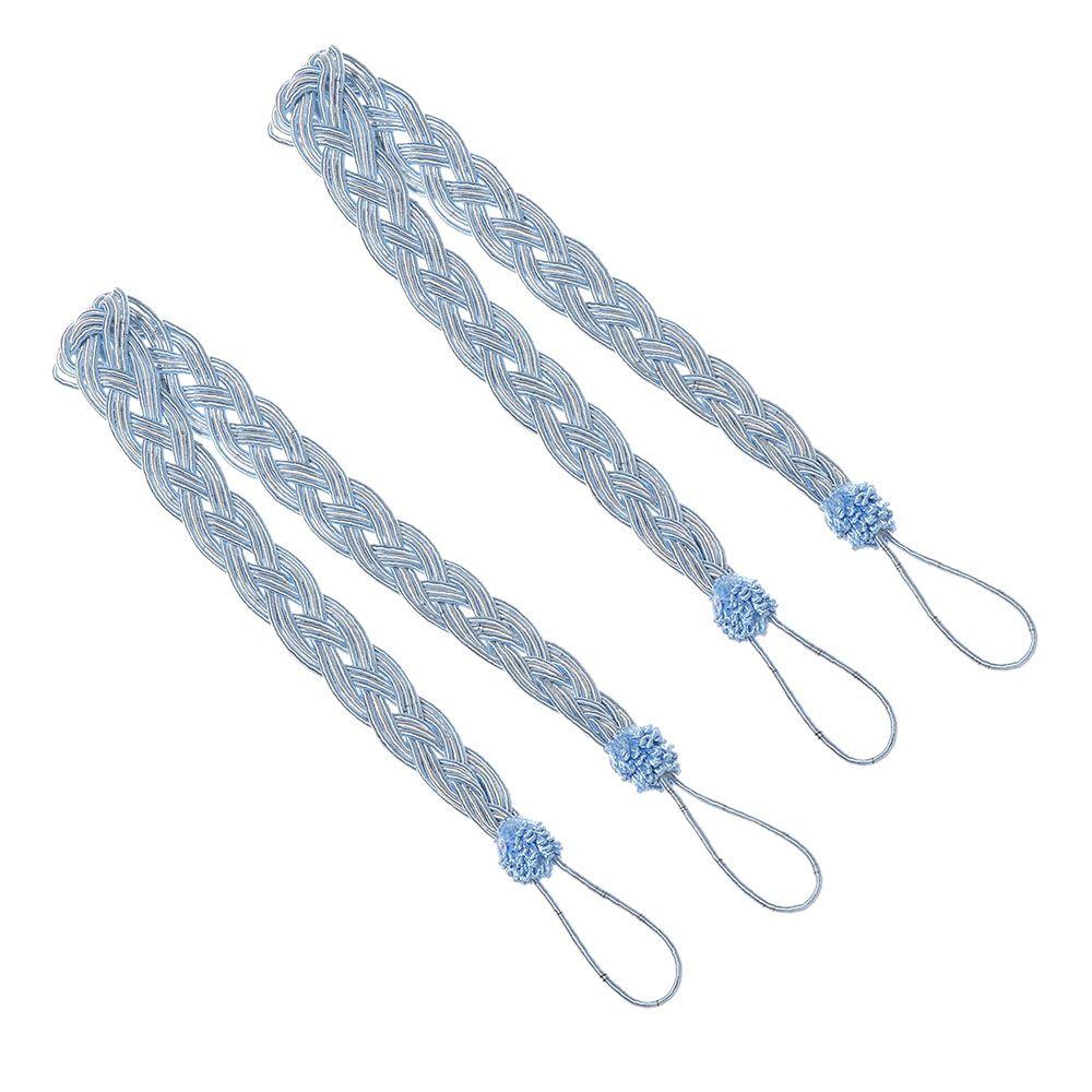 Practical Hold Simple Curtain Holder Rope Satin Voile Strap Tie Backs Braided Tiebacks