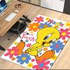 Custom Name Tweety Printed Carpet, Rug for Office Chair Living Room Bedroom Kitchen Room Decor Gifts.