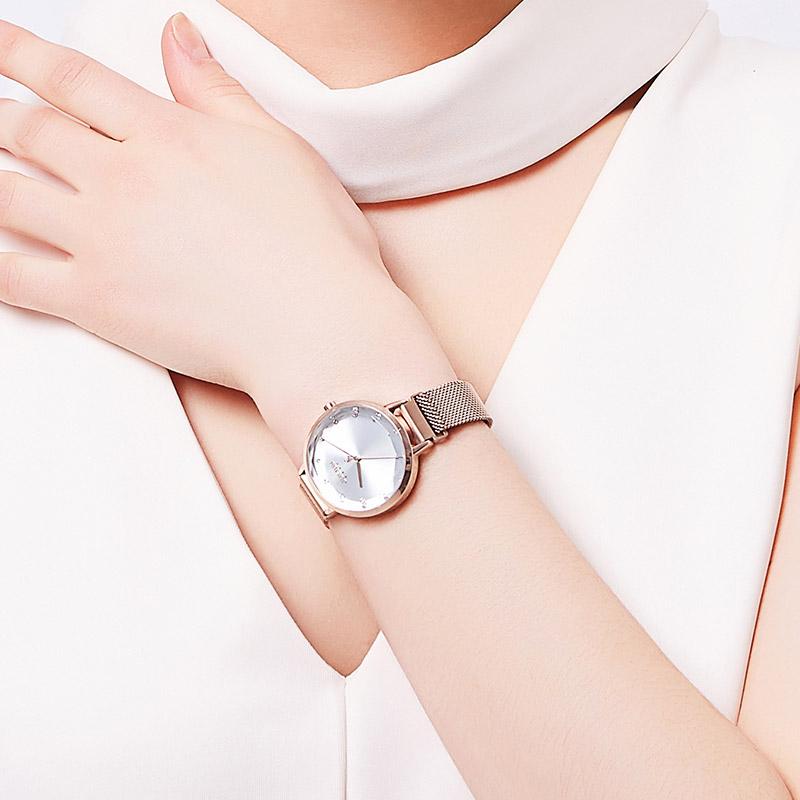 Women's Watch Japan Mov Fashion Hours Woman Lady Dress Bracelet Thin Stainless Steel Business Gift Mother's Gift No Box