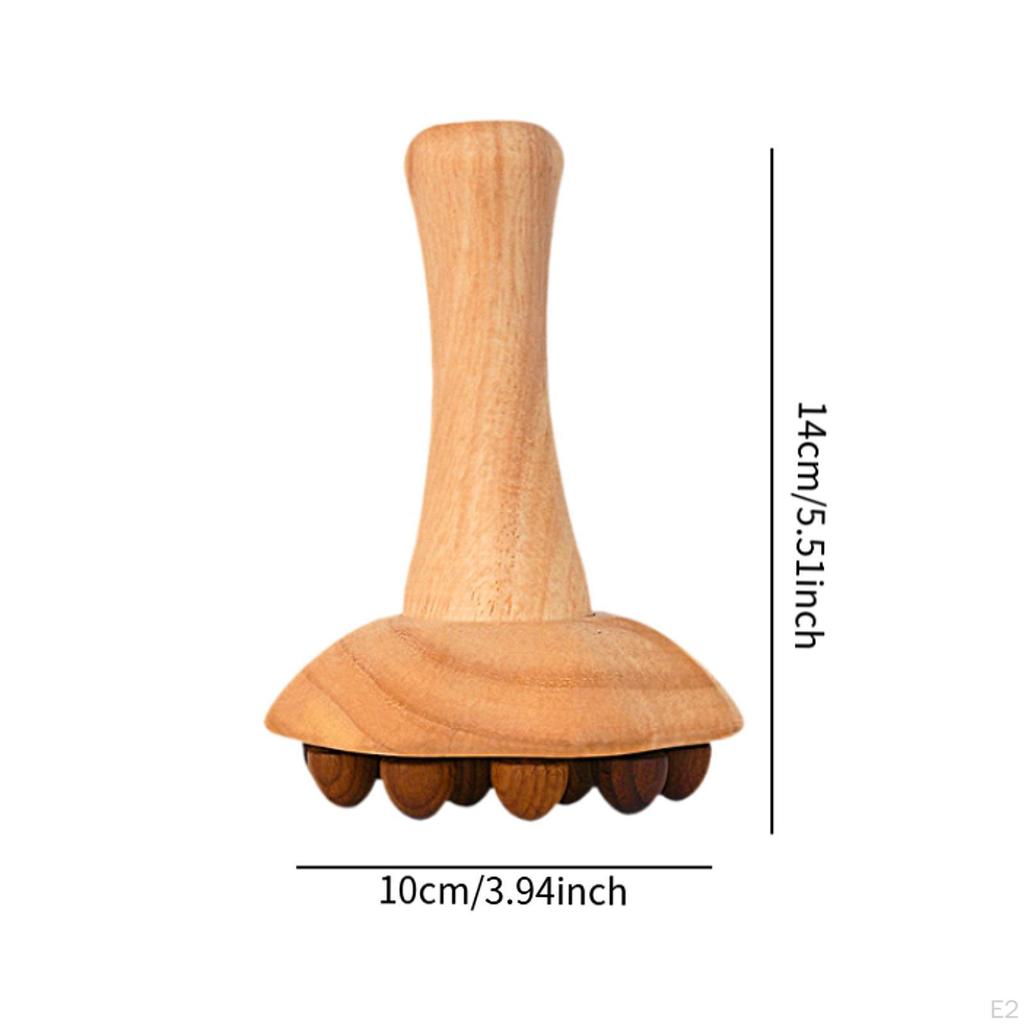 Деревянная массажная щетка Гуаша соскребающая с 16 шариками портативный многофункциональный массажер инструмент