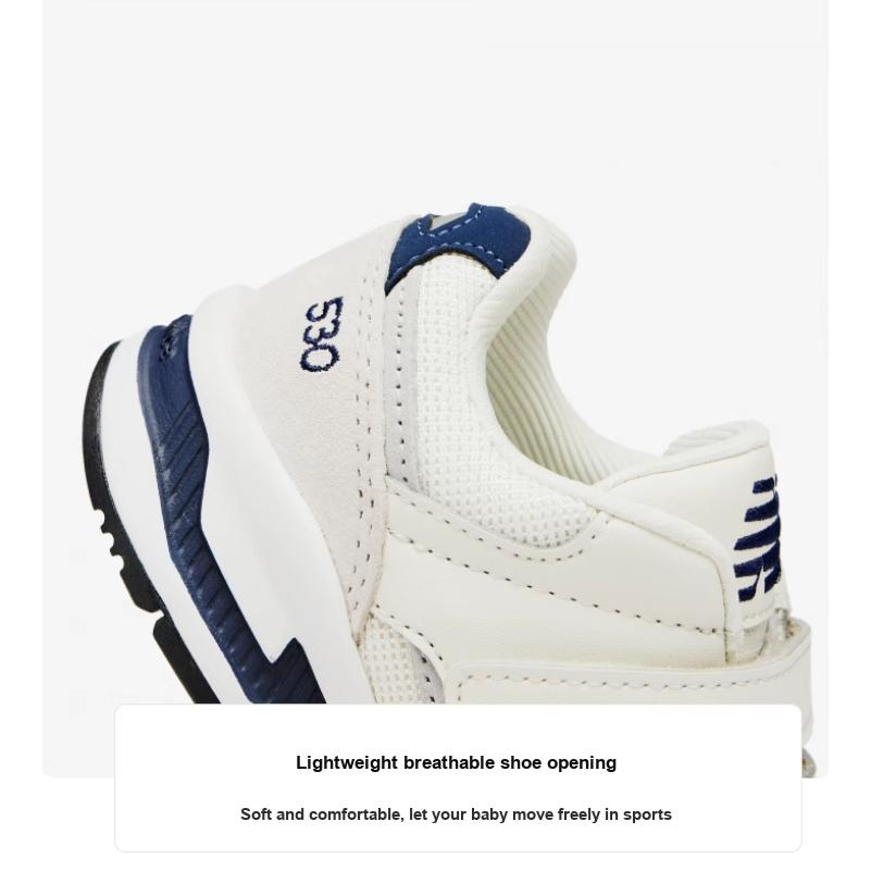 New Balance NB 530 Удобные Модные Разноцветные Амортизирующие Дышащие Низкие Повседневные Кроссовки Детские кроссовки Светло-серые KV530SRP