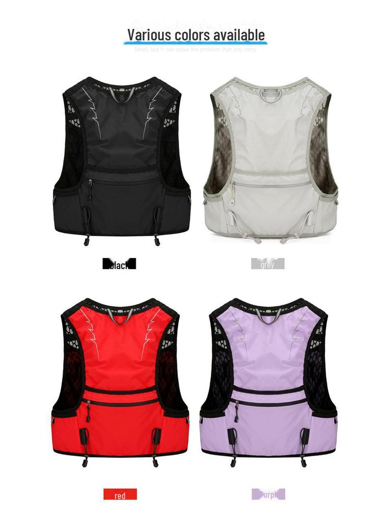 Легкий уличный велосипедный жилет-сумка унисекс – дышащий, контрастный цвет, многофункциональный рюкзак