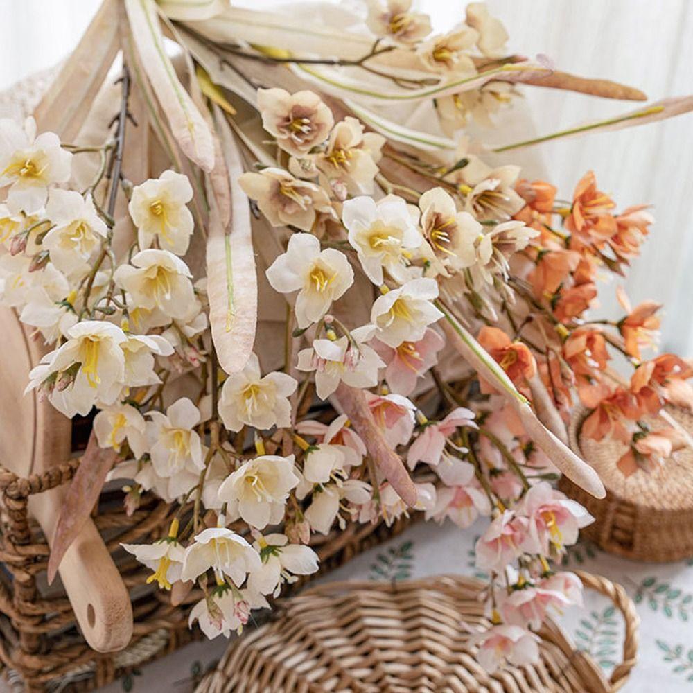 Elegant Silk Narcissus Flower Luxury Fake Flower Artificial Narcissus Branch  Wedding Decor