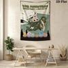 Whimsical monster flying a plane Pattern Home Decor Tapestry, Wall Hanging, Decorative RV Wall Cloth.ZGT0914428