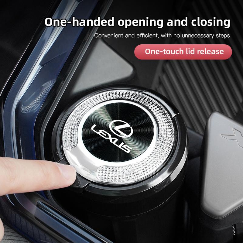 Lexus Car Ashtray One Touch Open Portable Ashtray For F SPORT LBX NX RX 350h 450h ES UX 300e GS GX IS LS LX LC RC GX460 Ct 200hOJ3 