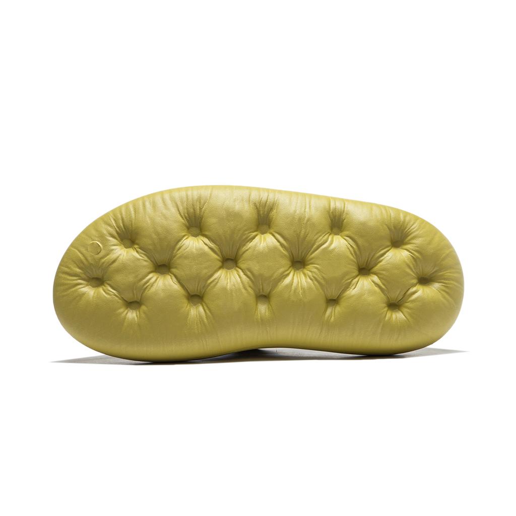 Тапочки Li Ning Slide легкие простые удобные прочные универсальные бесшумные тапочки унисекс оливково-желто-зеленые AZSU003-3