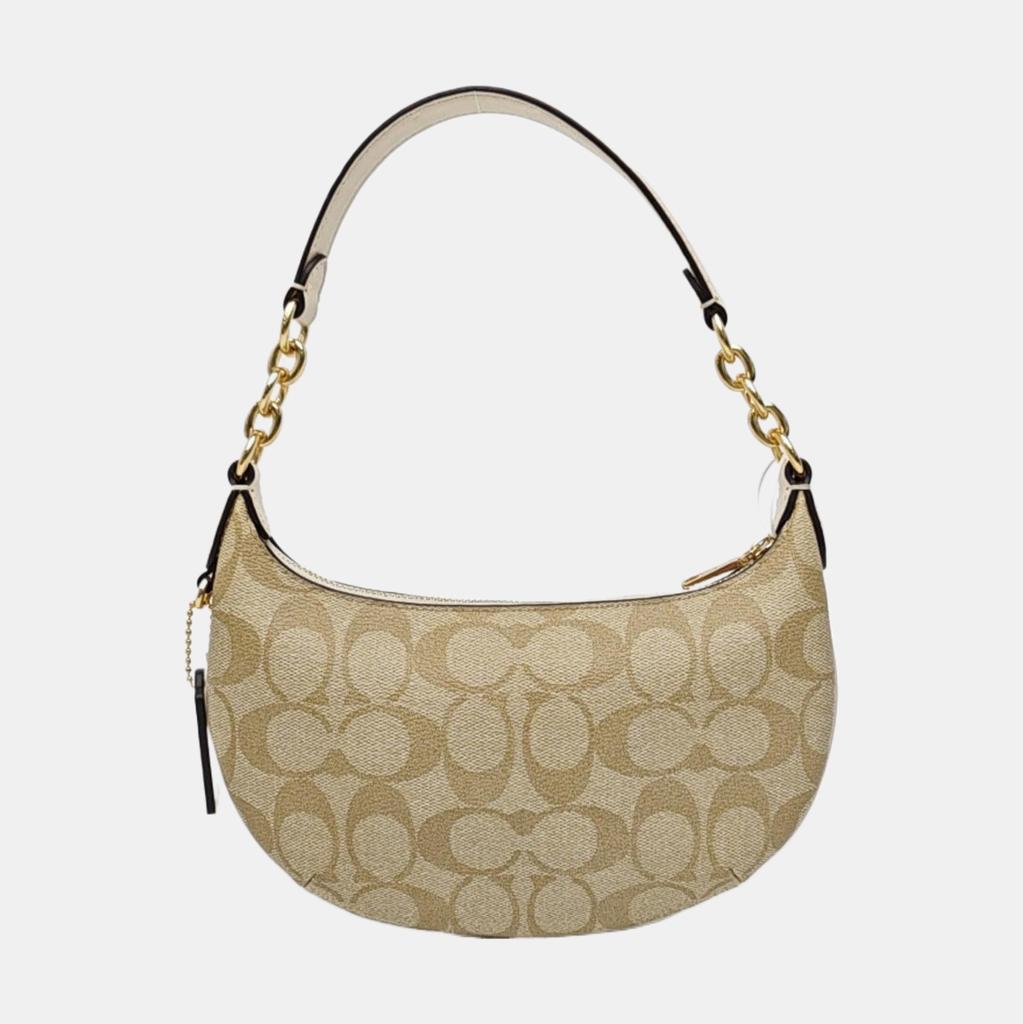 [Б/У] Сумка через плечо полумесяц Payton 21 Classic Monogram с молнией из ПВХ-кожи - Отличное состояние #CWPSRJ