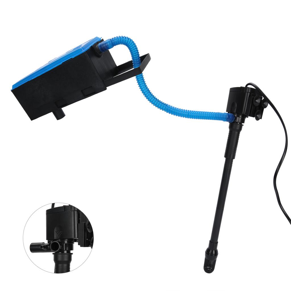 3 In 1 Aquarium Fish Tank Filter Oxygen Increase Pump Water Circulation