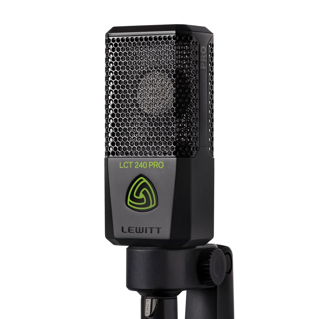 LCT 240Pro Vocal Set Black Condenser Microphone Large Diaphragm Unidirectional Vocal Instrument Recording Distribution Pop Filter Included