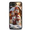 Рождественский снеговик Чехол для телефона для Samsung Galaxy A56 A36 A26 A16 A34 A24 A42 A22 A20 A12 A40 A30 A10 5G Мягкий ТПУ Чехол-оболочка Сумки