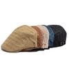 1pc Old Money Style Breathable Straw Berets for Men Women Spring Summer Sun Artist Painter Beret Hat Adjust Flat Cap Newsboy Cap
