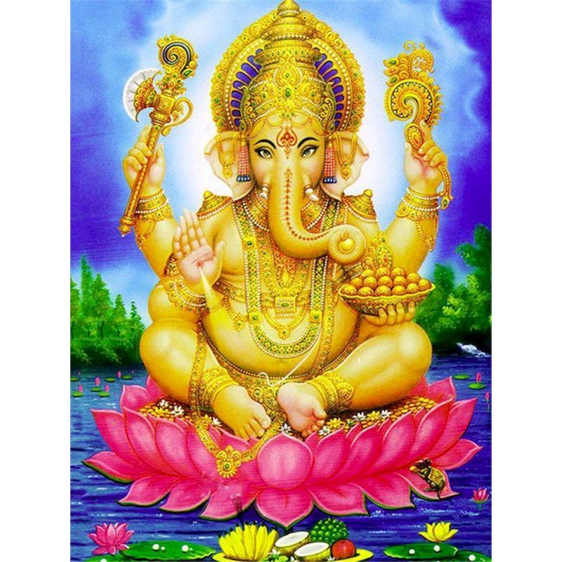 Полная Алмазная вышивка Слон Бог Алмазная картина картина мозаика ручная вышивка картины художественное произведение