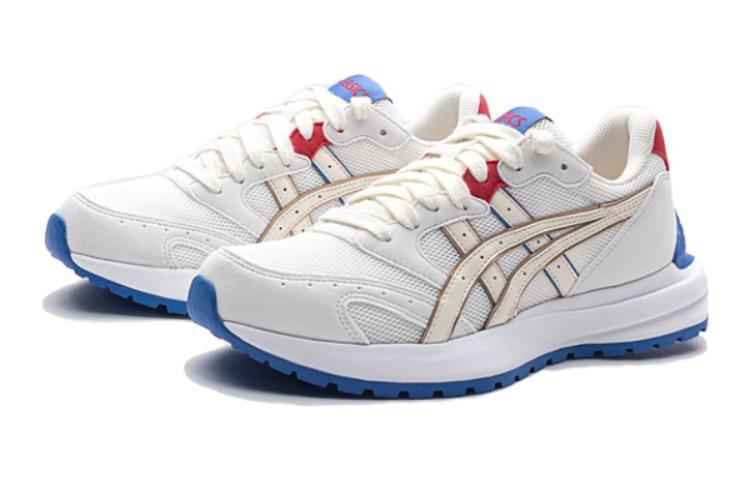 Kids' Sneakers Asics Tarther Sc Cushioning Abrasion Resistant Low top Kids' Running Shoes White Blue Teenagers