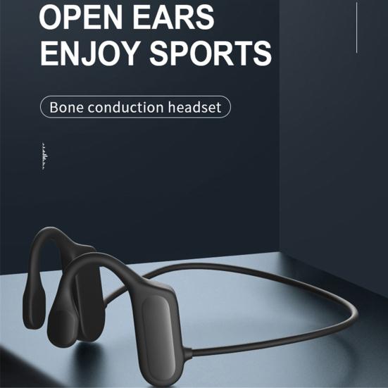 BL09 Bluetooth-совместимые наушники с открытым ухом и низкой задержкой, перезаряжаемая костная проводящая стереобеспроводная гарнитура для занятий спортом