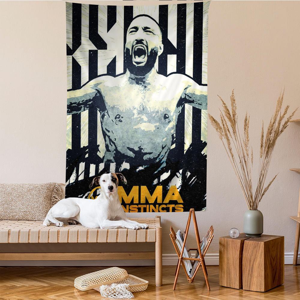 UFC Ultimate Fighting Championship Мультяшный Гобелен Домашний Декор Хиппи Бохо Декор Гадание Домашний Декор