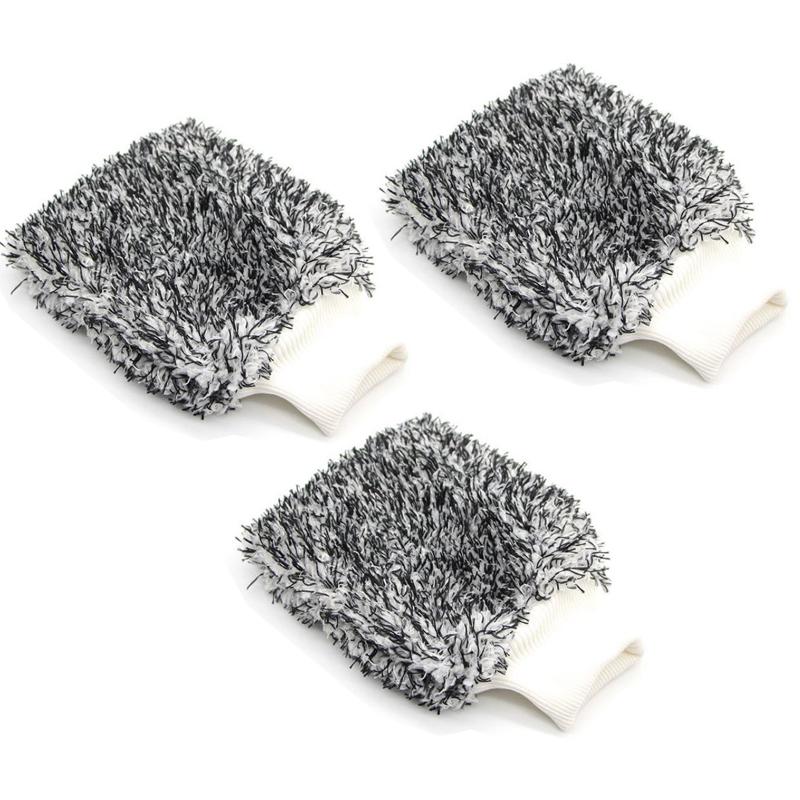 Car Cleaning Gloves Soft Microfiber Wash High Density Scratch Free Gloves Car Wash Car Accessories accesorios para vehículos