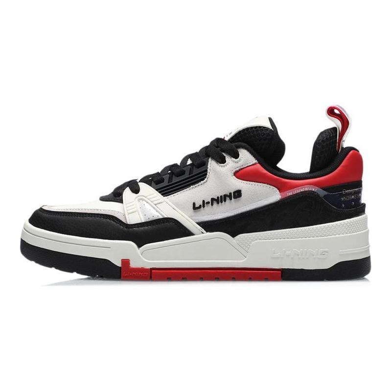Кроссовки для скейтборда Li Ning 001 BTC Мужские Низкие Черный/Красный/Белый AECR001-3