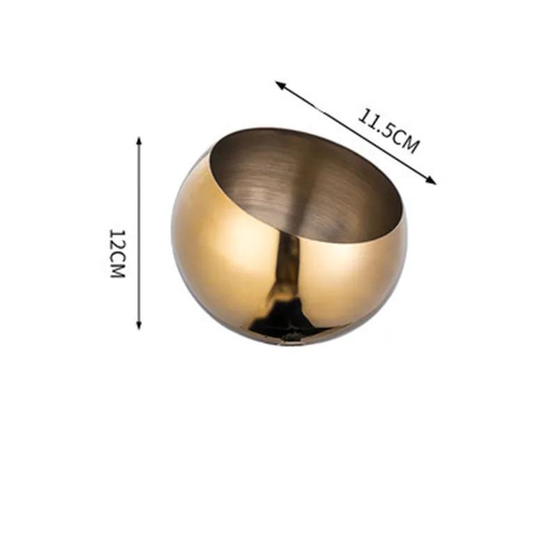 Золотая золотая нержавеющая стальная миска для хранения поднос для караоке-бара Миски Солонка Бутылка для хранения Банка для хранения Приправа Конфеты Соевый соус