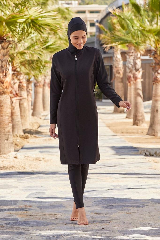 Женский Мусульманский Скромный Исламский Полный Чехол Буркини Пляжный Купальный Костюм Купальники Хиджаб Пляжная Одежда Купальник