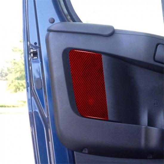 Крышка-накладка на панель двери из красного углеродного волокна для RAM ProMaster/Fiat Ducato