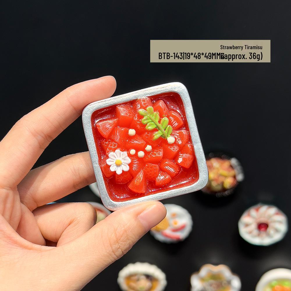 3D Chinese Style Food Magnet: Lobster & Noodles Hot Pot with Mantis Shrimp Sticker