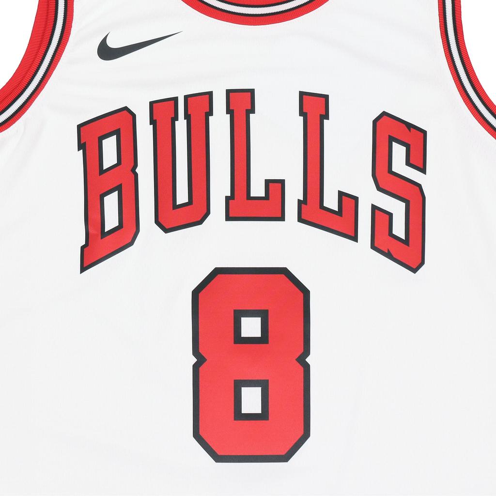 Nike NBA Swingman Jersey Chicago Bulls Zach Lavine No. 8 2020 Season Men Tops White CW3586-105