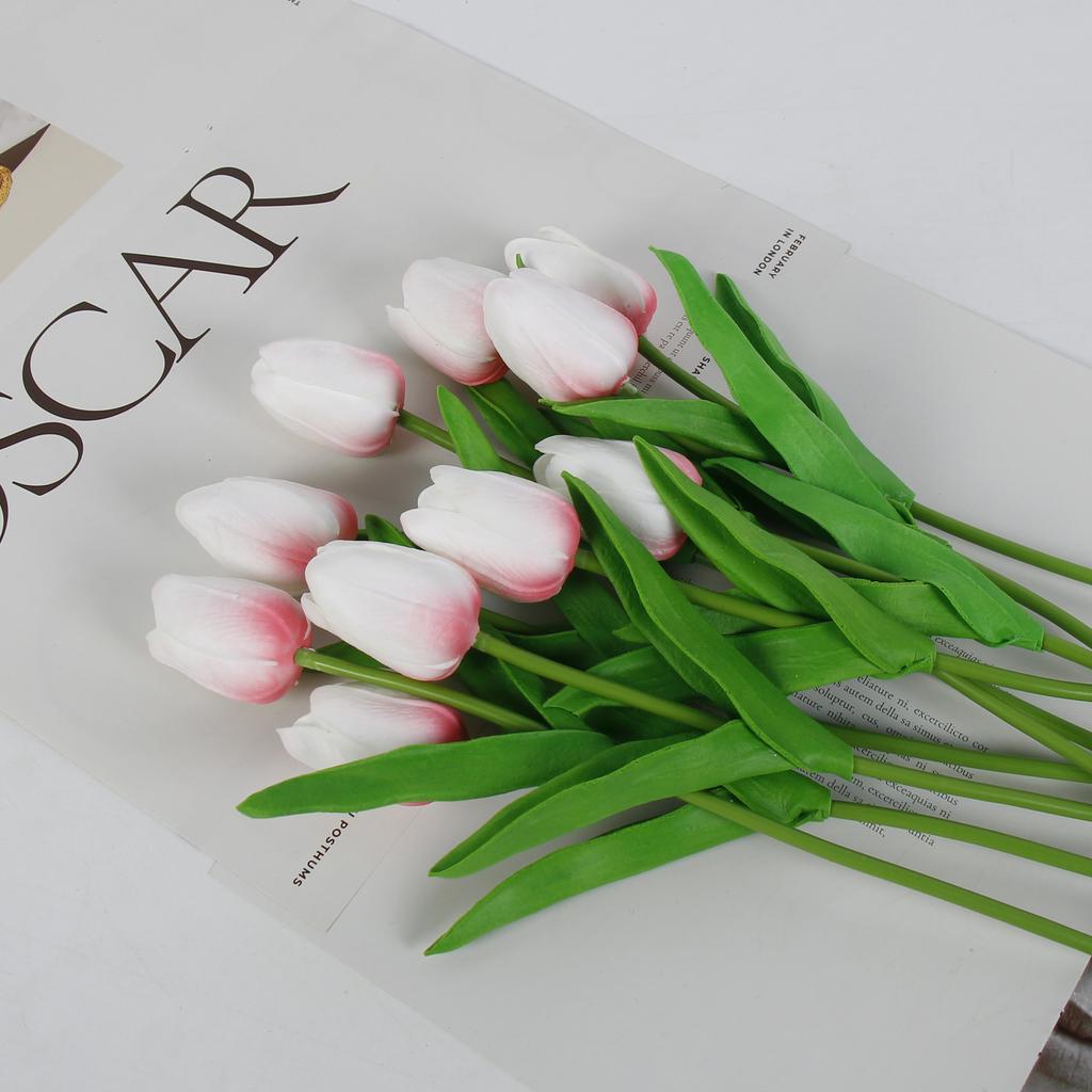 Tulip Simulation Flower, Fake Flower Prop, Plastic Material, Wedding Decoration, Living Room Bouquet Prop